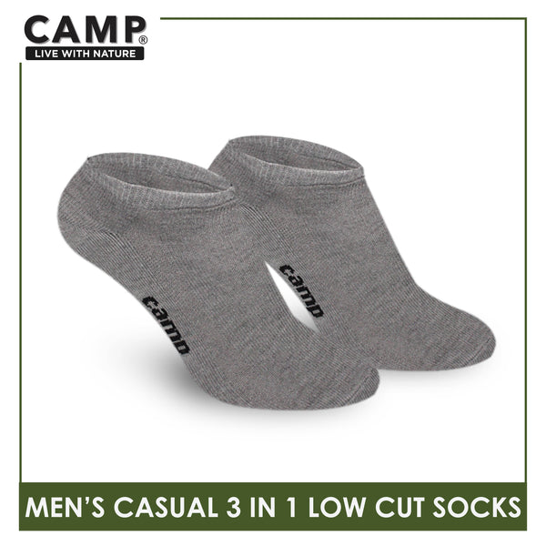 Camp Men's Cotton Lite Thin Casual Low Cut Socks 3 pairs in a pack CMC0