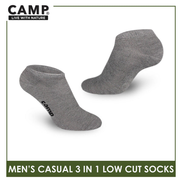 Camp Men's Cotton Lite Thin Casual Low Cut Socks 3 pairs in a pack CMC0