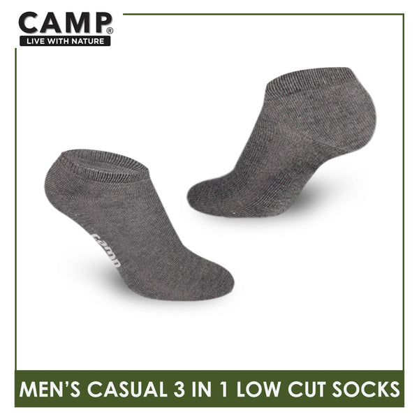 Camp Men's Cotton Lite Thin Casual Low Cut Socks 3 pairs in a pack CMC0