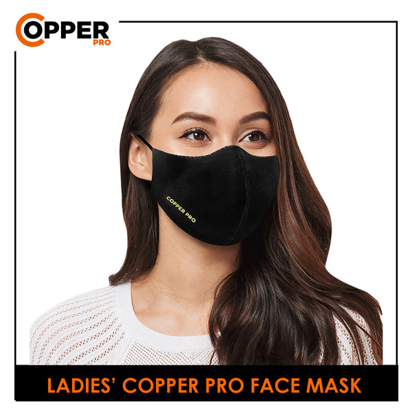 Burlington Unisex Copper Pro Antimicrobial Facemask ind1 CPBMMASK1/CPBLMASK1 (4846306197609)