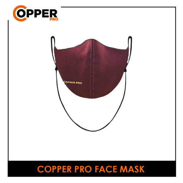 Burlington Unisex Copper Pro Antimicrobial Facemask ind1 CPBMMASK1/CPBLMASK1 (4846306197609)