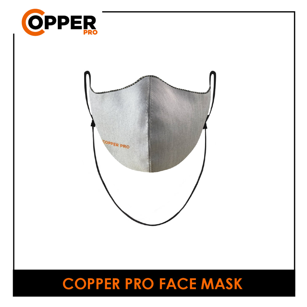 Burlington Unisex Copper Pro Antimicrobial Face Mask ind1 CPBMMASK1/CPBLMASK1