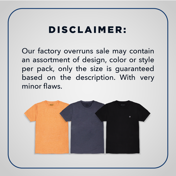 Burlington Men's OVERRUNS Cotton-Rich Round Neck Shirt 1 piece GMSRCO1 (6671357739113)