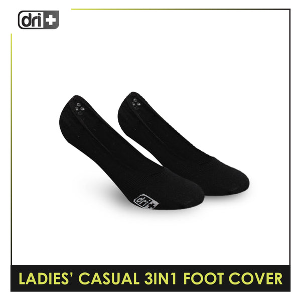Dri Plus Ladies’ Lite Thin Casual Foot Cover 3 pairs in a pack DLCFG1