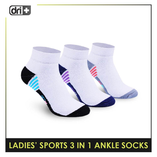 Ladies' White Sports Ankle Socks