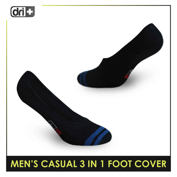 Dri Plus Men's Lite Thin Casual Foot Cover Socks 3 pairs in a pack DMCFG3