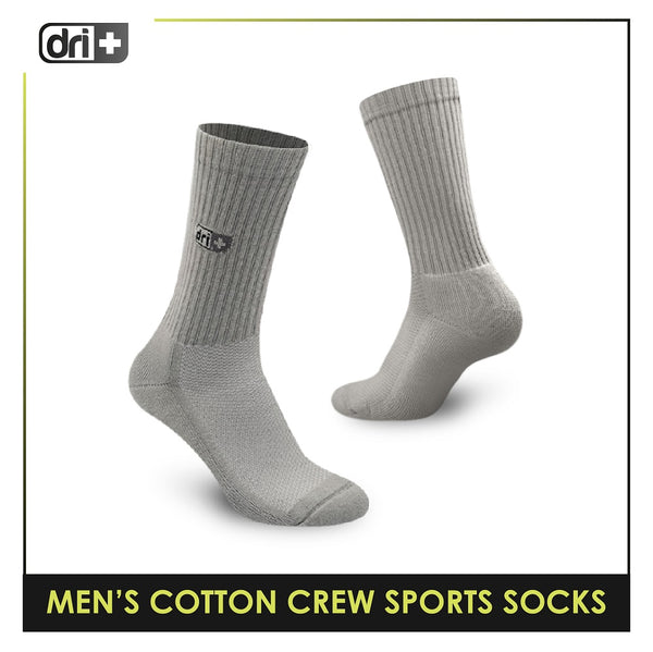 Dri Plus DMS0401 Men's Thick Cotton Crew Sports Socks 1 pair (4799349686377)