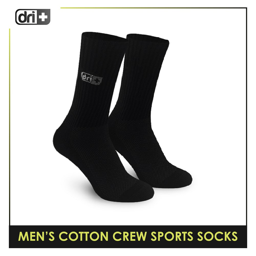 Dri Plus Men's Cotton Extreme Performance Crew Socks 1 pair DMS0401