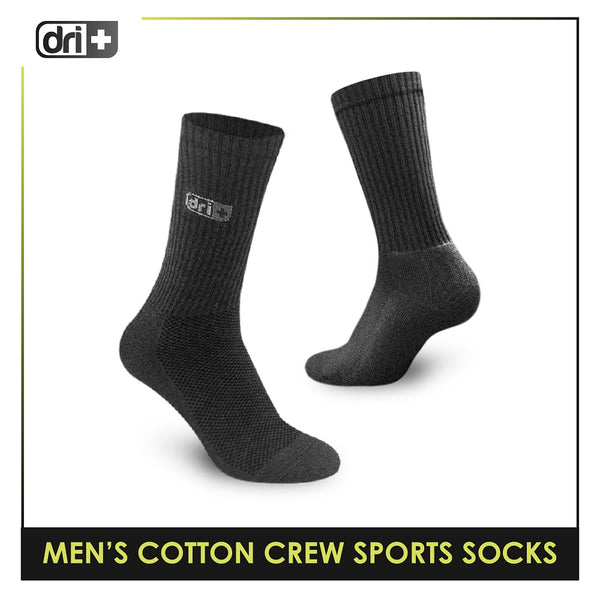 Dri Plus DMS0401 Men's Thick Cotton Crew Sports Socks 1 pair (4799349686377)