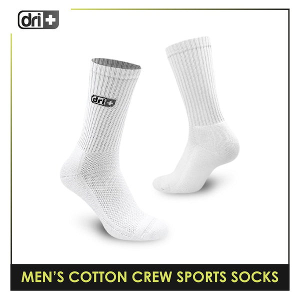 Dri Plus DMS0401 Men's Thick Cotton Crew Sports Socks 1 pair (4799349686377)
