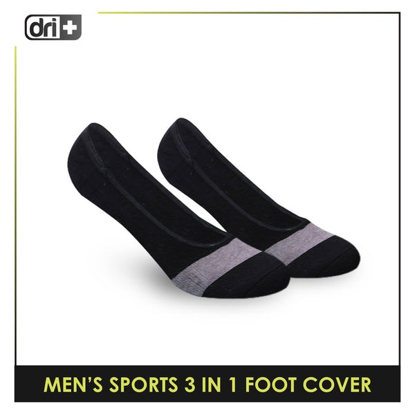 Dri Plus Men's Thick Sports Foot Cover Socks 3 pairs in a pack DMSFG3