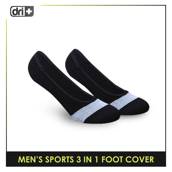 Dri Plus Men's Thick Sports Foot Cover Socks 3 pairs in a pack DMSFG3