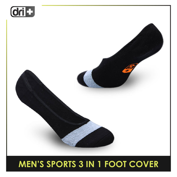 Dri Plus Men's Thick Sports Foot Cover Socks 3 pairs in a pack DMSFG3
