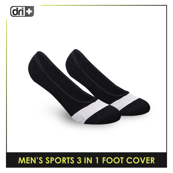 Dri Plus Men's Thick Sports Foot Cover Socks 3 pairs in a pack DMSFG3