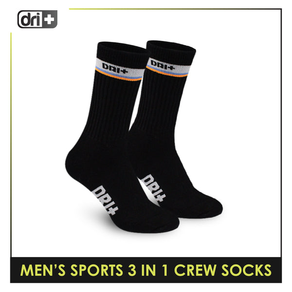 Dri Plus Men’s Extreme Performance Crew Socks 3 pairs in a pack DMSG3101