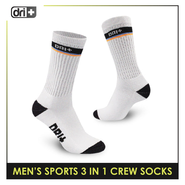 Dri Plus Men’s Extreme Performance Crew Socks 3 pairs in a pack DMSG3101