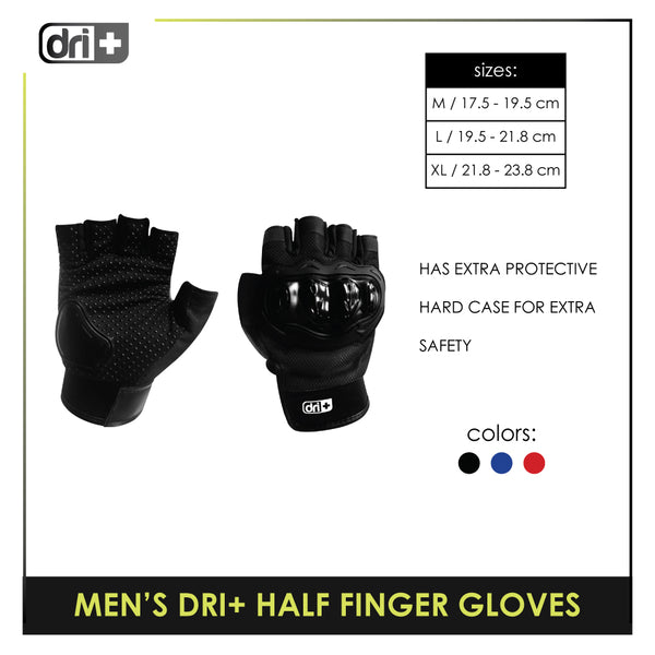 Dri Plus ODMGLOV1 Half Finger Gloves 1 Pair (4838395379817)