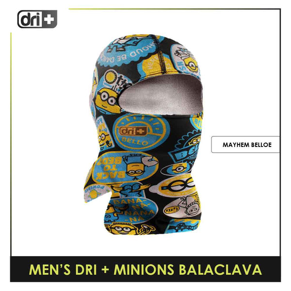 Dri Plus Men's Minions Washable Multi-Functional Moisture Wicking Balaclava 1 piece DMBALAM1402