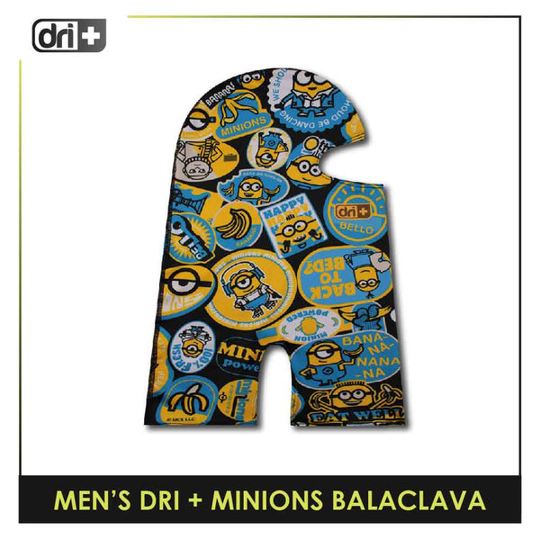 Dri Plus Men's Minions Washable Multi-Functional Moisture Wicking Balaclava 1 piece DMBALAM1402