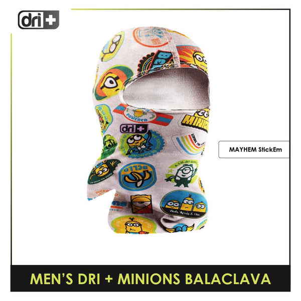 Dri Plus Men's Minions Washable Multi-Functional Moisture Wicking Balaclava 1 piece DMBALAM1402