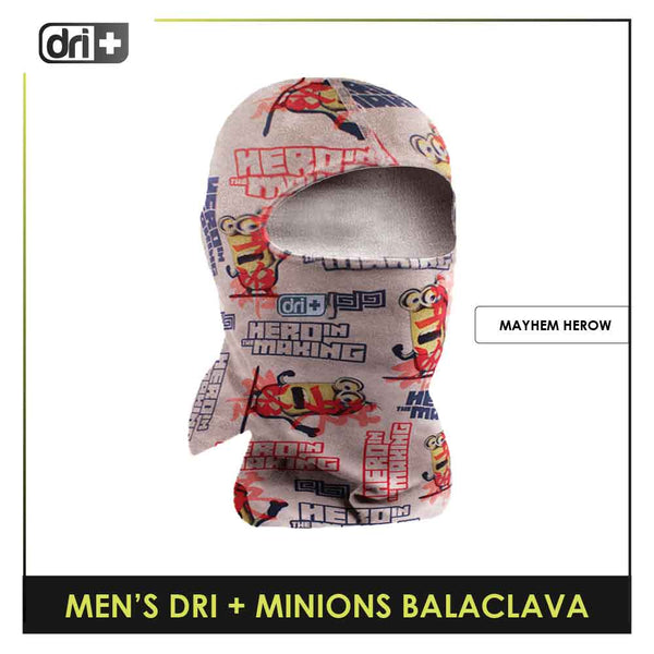 Dri Plus Men's Minions Washable Multi-Functional Moisture Wicking Balaclava 1 piece DMBALAM1402