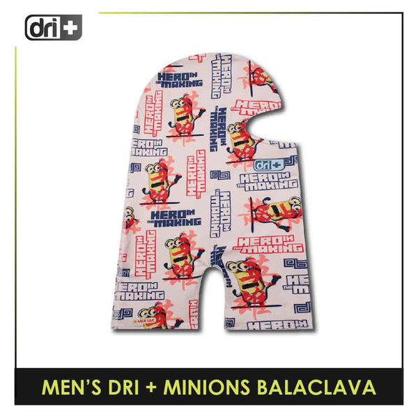Dri Plus Men's Minions Washable Multi-Functional Moisture Wicking Balaclava 1 piece DMBALAM1402