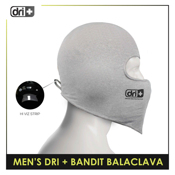 Dri Plus Men's Washable Multi-Functional Moisture Wicking Bandit Balaclava 1 pc (free size) DMBBALA1401 (6697403547753)