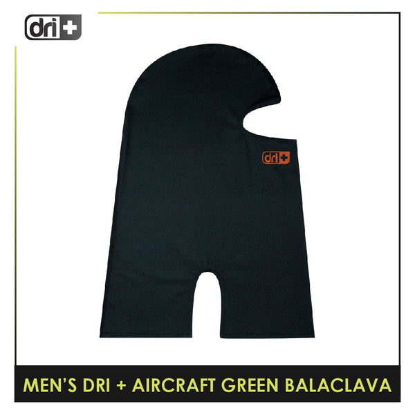 Dri Plus Men's Black Washable Multi-Functional Moisture Wicking Balaclava 1 piece DMBB2401