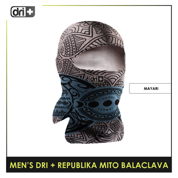 Dri Plus Men's Republika Mito Washable Multi-Functional Moisture Wicking Balaclava 1 piece DMBRM2301