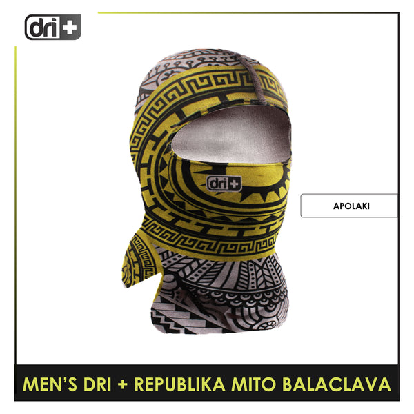 Dri Plus Men's Republika Mito Washable Multi-Functional Moisture Wicking Balaclava 1 piece DMBRM2301