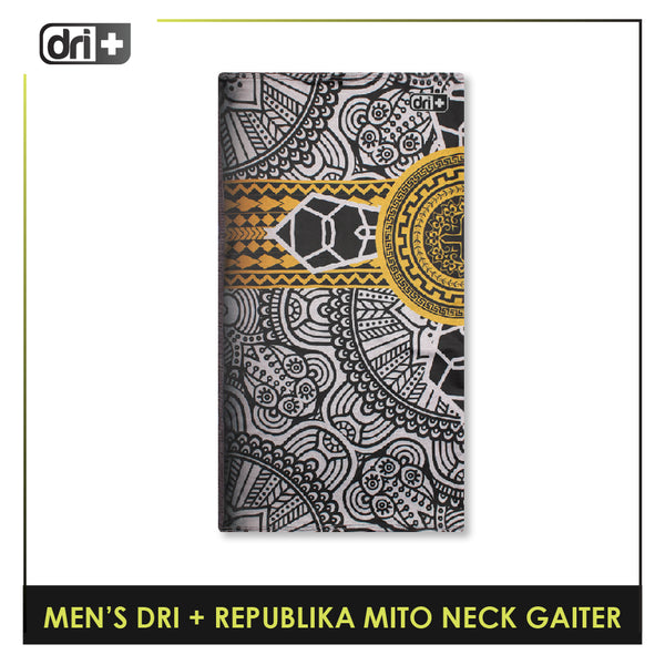 Dri Plus Men's Republika Mito Washable Multi-Functional Moisture Wicking Neck Gaiter 1 piece DMNRM2301