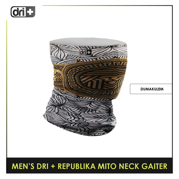 Dri Plus Men's Republika Mito Washable Multi-Functional Moisture Wicking Neck Gaiter 1 piece DMNRM2301