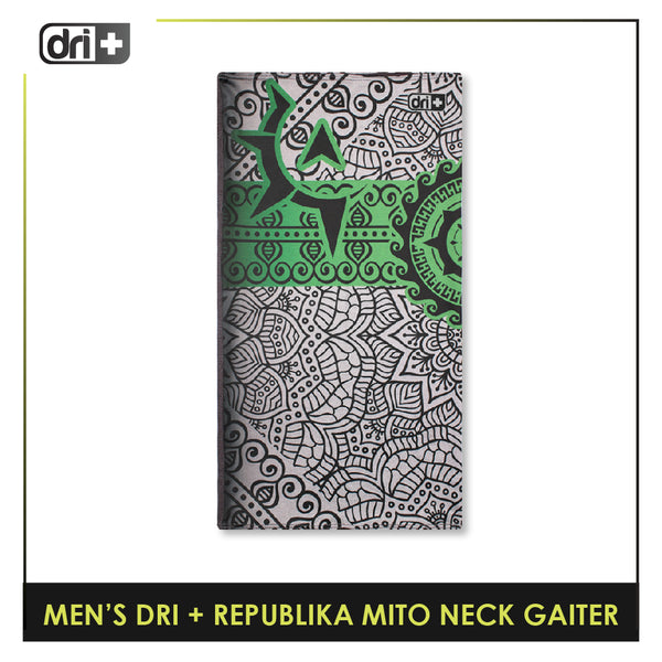 Dri Plus Men's Republika Mito Washable Multi-Functional Moisture Wicking Neck Gaiter 1 piece DMNRM2301