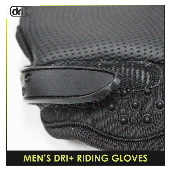 Dri Plus White Carbon Embroidered Full Finger Touch Screen Gloves 1 Pair DMG2403
