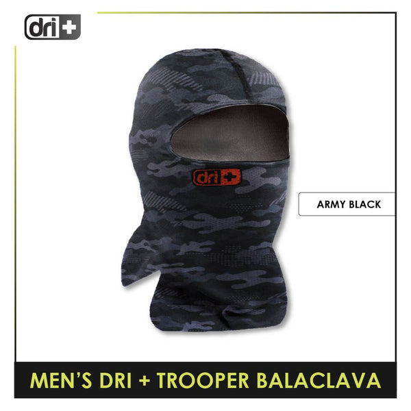 Dri Plus Men's Army Trooper Series Washable Multi-Functional Moisture Wicking Balaclava 1 piece DMBAT2401