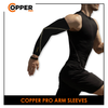 Burlington Unisex' Copper Pro Antimicrobial Arm Sleeves 1 pair CPBMAW1201/CPBLAW1201