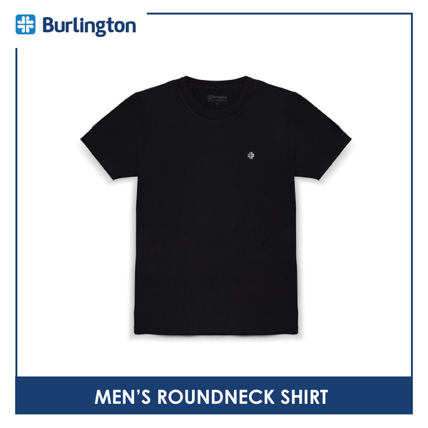 Burlington Men's OVERRUNS Cotton-Rich Round Neck Shirt 1 piece GMSRCO1 (6671357739113)