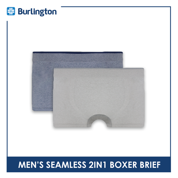 Burlington Men's Nylon 2IN1 Boxer Brief OGTMBBG17 (Limited Time Offer)