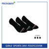Microban Girls’ Cotton Thick Sports Foot Cover 3 pairs in a pack VGSFG1