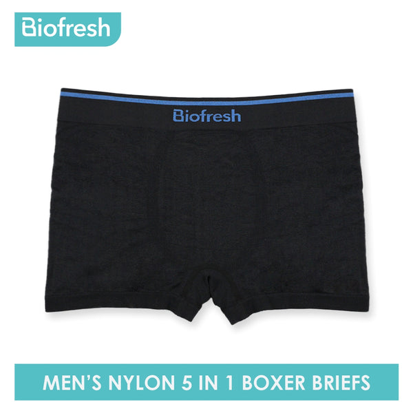 Biofresh Men's Antimicrobial Seamless Boxer Brief 5 pieces in a pack OUMBBG2 (6701151420521)