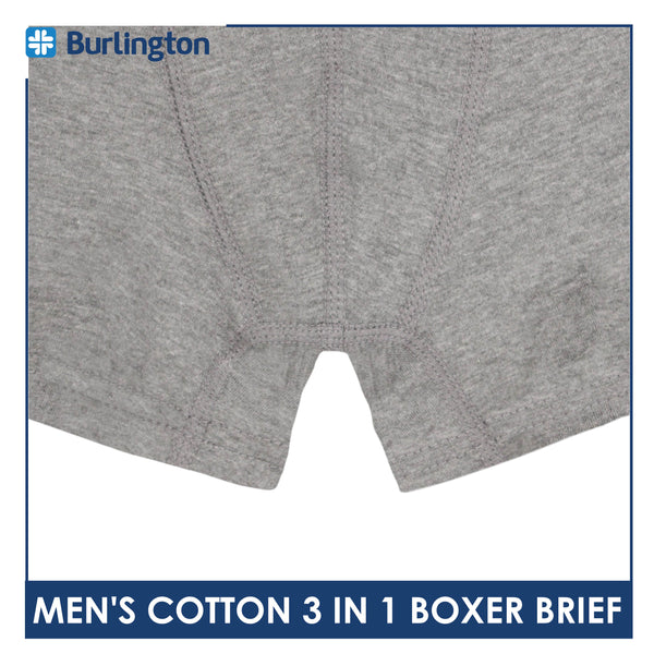 Burlington Men's Cotton Boxer Brief 3 pieces in a pack GTMBBG13