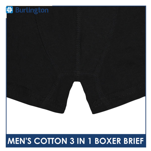 Burlington Men's Cotton Boxer Brief 3 pieces in a pack GTMBBG13