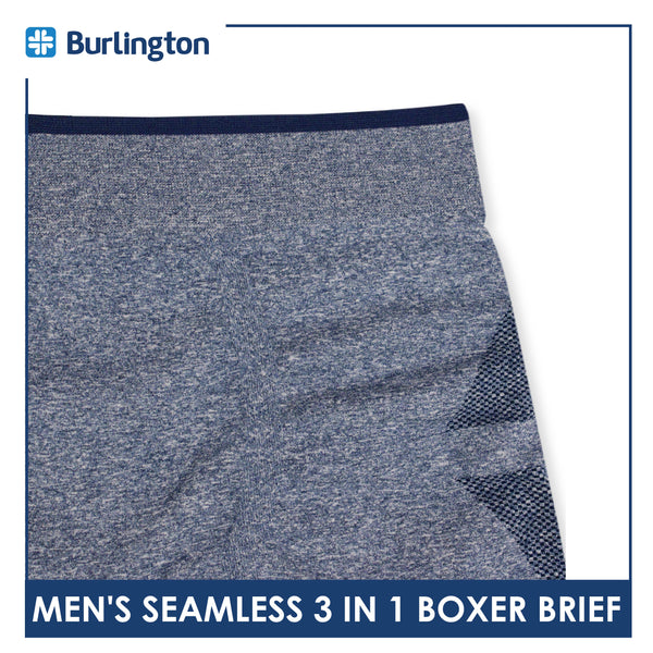 Burlington Men's Seamless Boxer Brief 3 pieces in a pack GTMBBG17