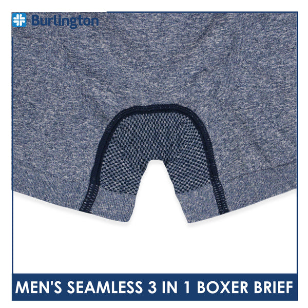Burlington Men's Seamless Boxer Brief 3 pieces in a pack GTMBBG17