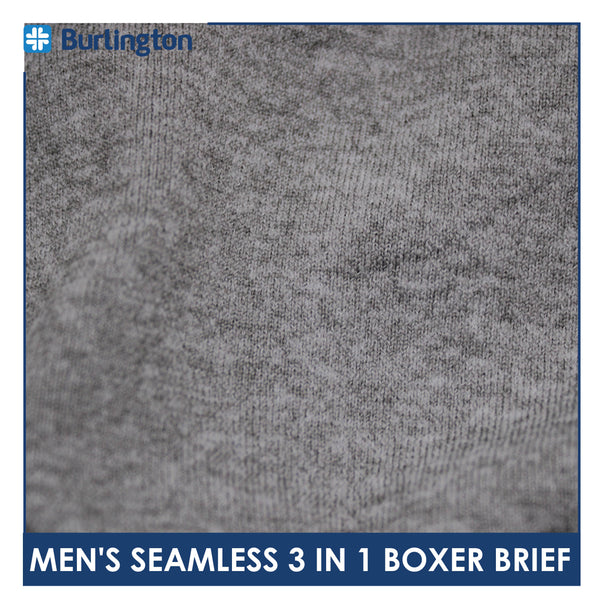 Burlington Men's Seamless Boxer Brief 3 pieces in a pack GTMBBG17