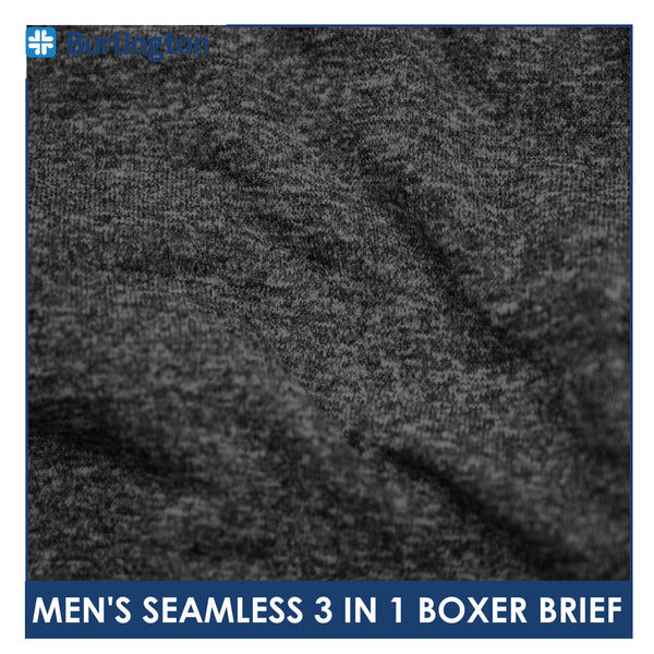Burlington Men's Seamless Boxer Brief 3 pieces in a pack GTMBBG17