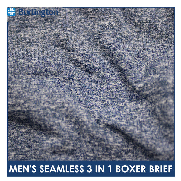 Burlington Men's Seamless Boxer Brief 3 pieces in a pack GTMBBG17