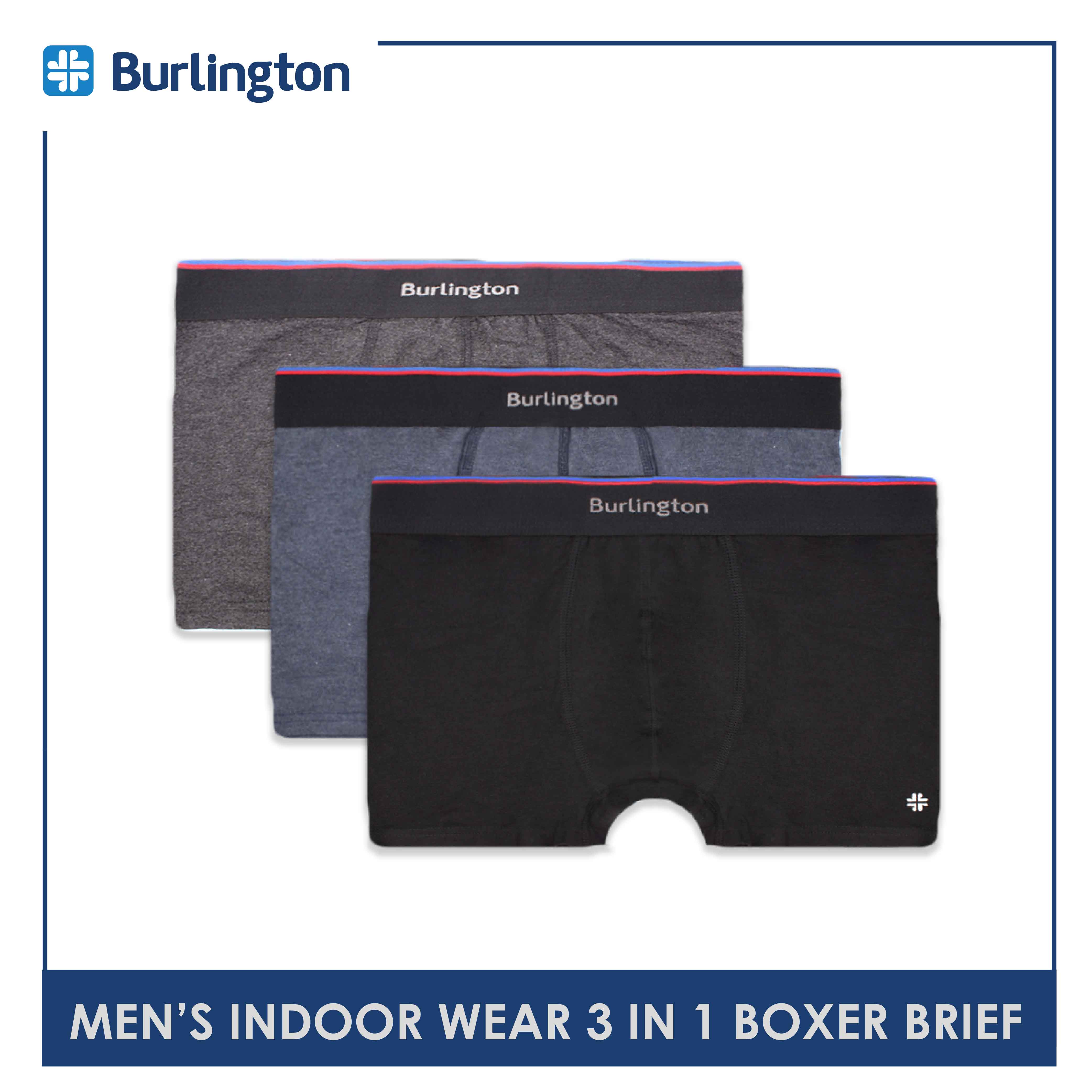 Burlington 3in1 Men's Boxer Brief Cotton Classics Underwear GTMBBVG0401 (6658948005993)