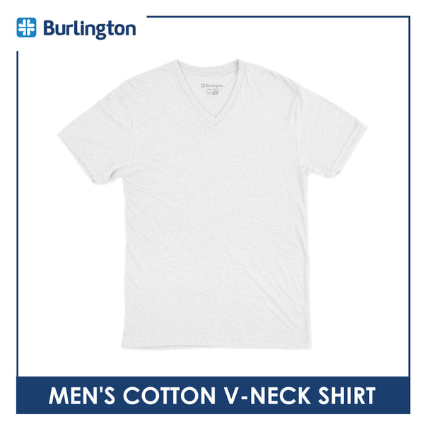 Burlington Men's Cotton Classic Regular Fit V-Neck Shirt 1 piece GTMSCV1