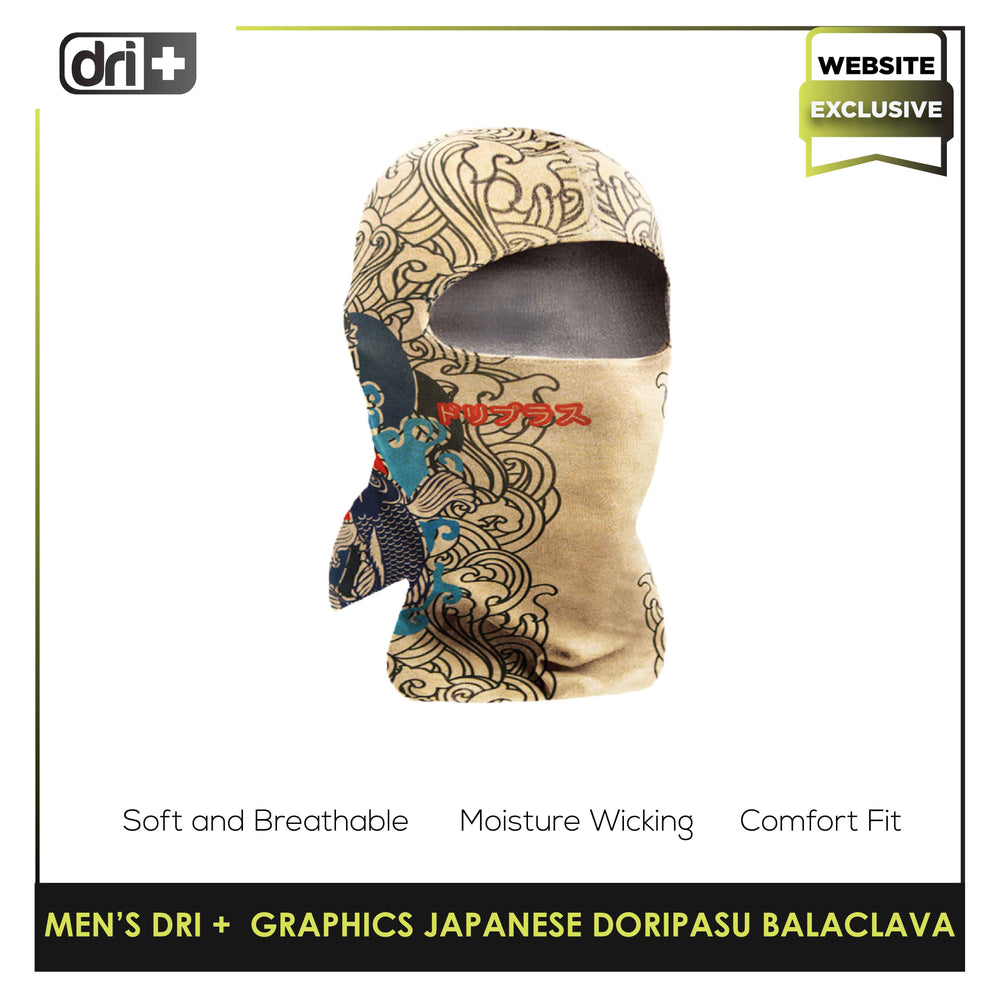 Dri Plus DMGRAPBALA1202 Men's Washable Multi-Functional Moisture Wicking Balaclava 1 piece